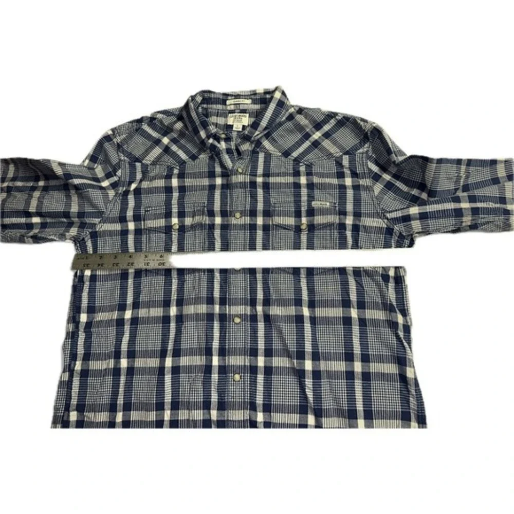 Lucky Brand Shirt Pearl Snap Mens‎ LARGE Long Sleeve Button Up Plaid